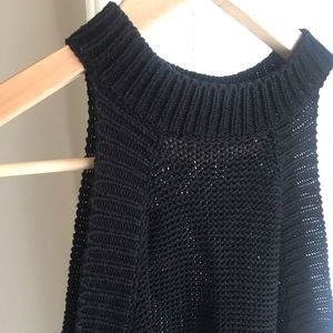 Black sweater tank